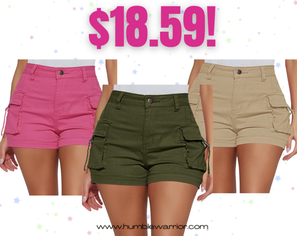 Luvamia High Waisted Cargo Shorts!